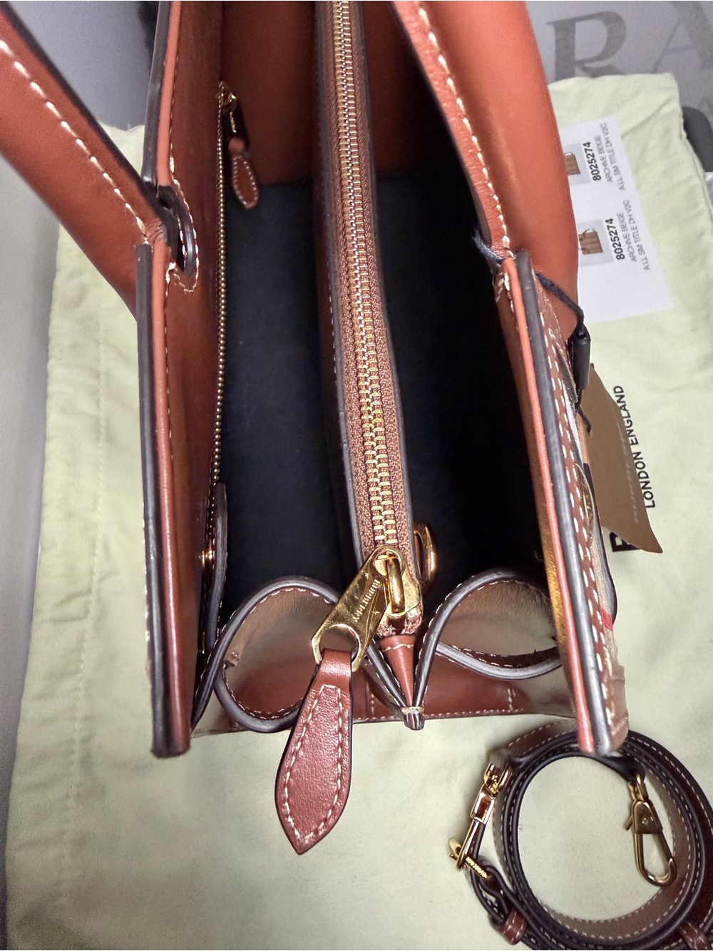 Burberry Small Title Bag Vintage Check NWT | Featured on HBO Succession - Picture 5 of 14